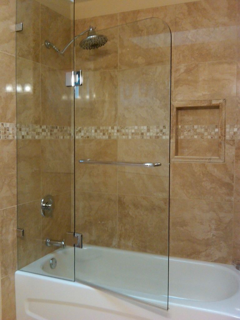 In-line Bathtub Glass Enclosures