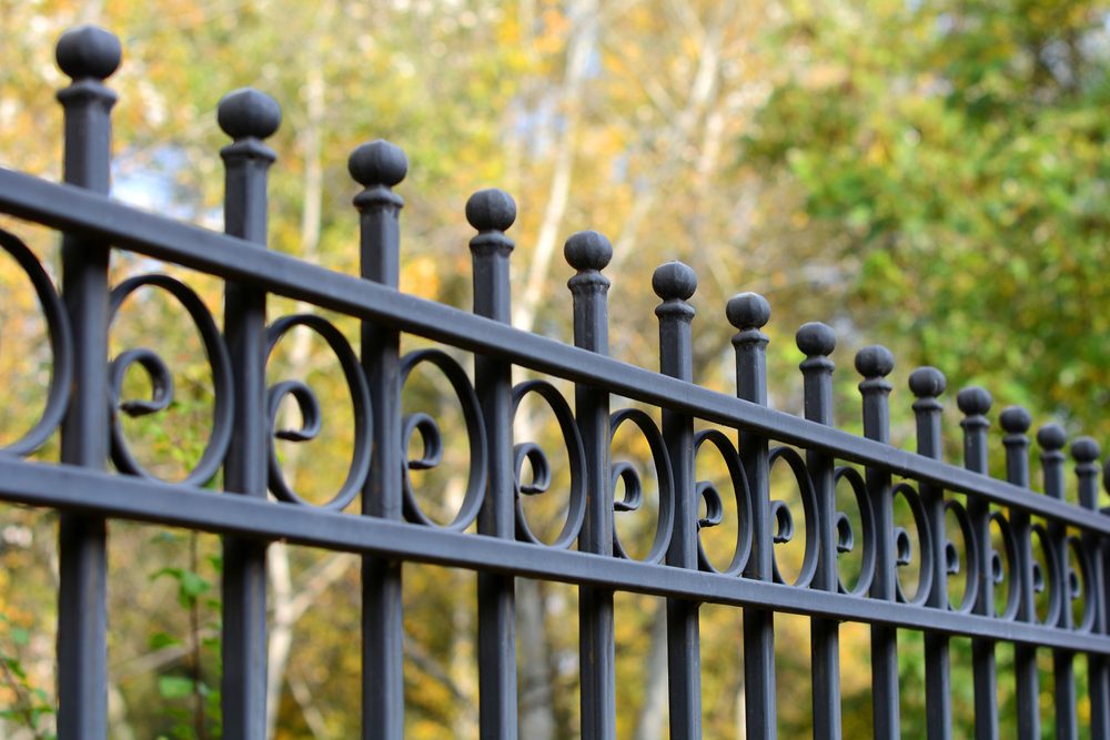 Wrought Iron Fence Spiral