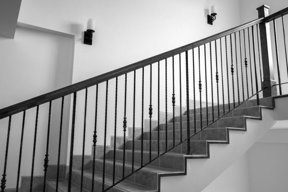 Wrought Iron Railing Stairway