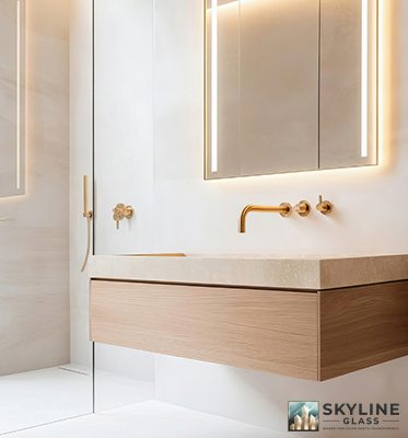 Frosted LED Vanity Mirror