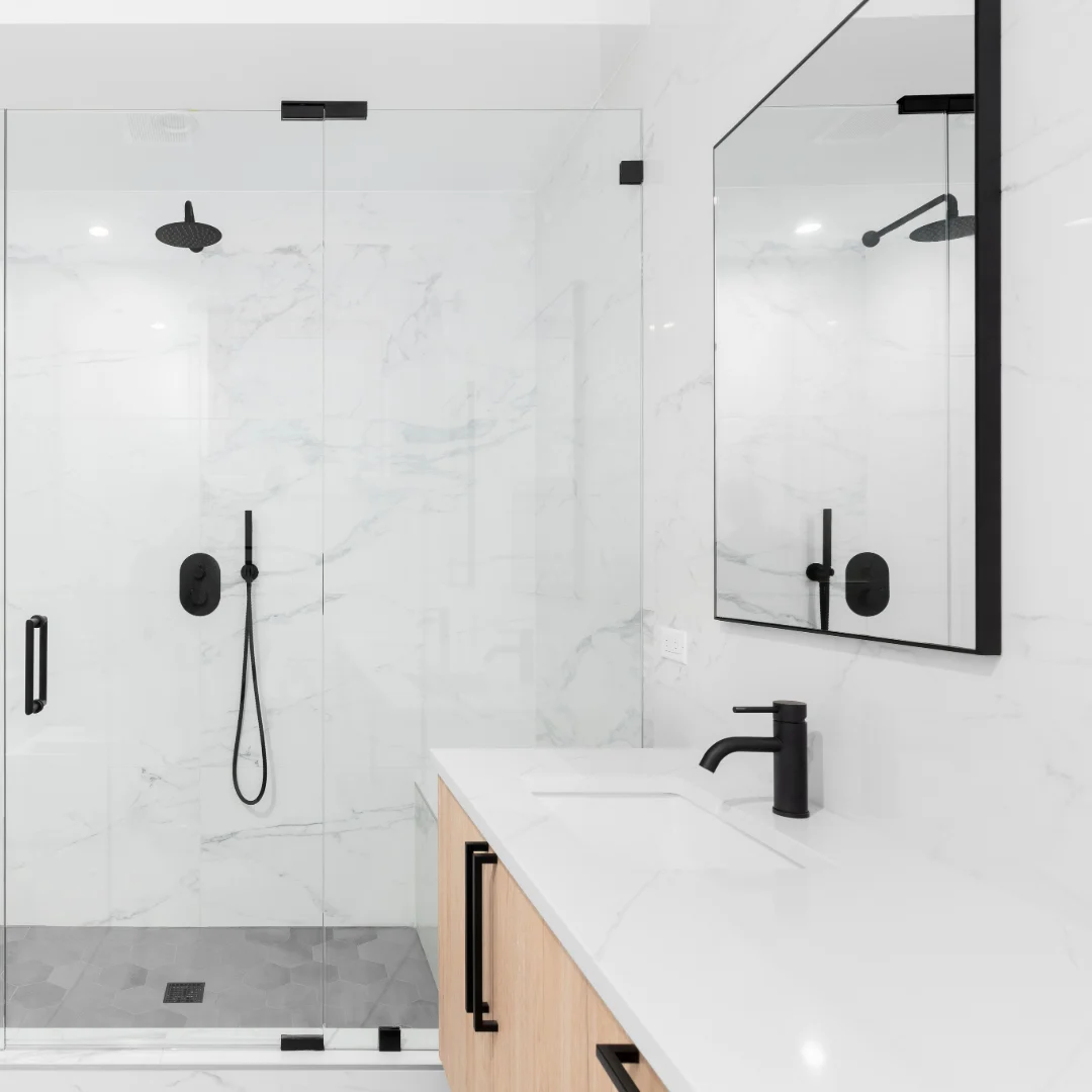 Custom Round Mirror Installation