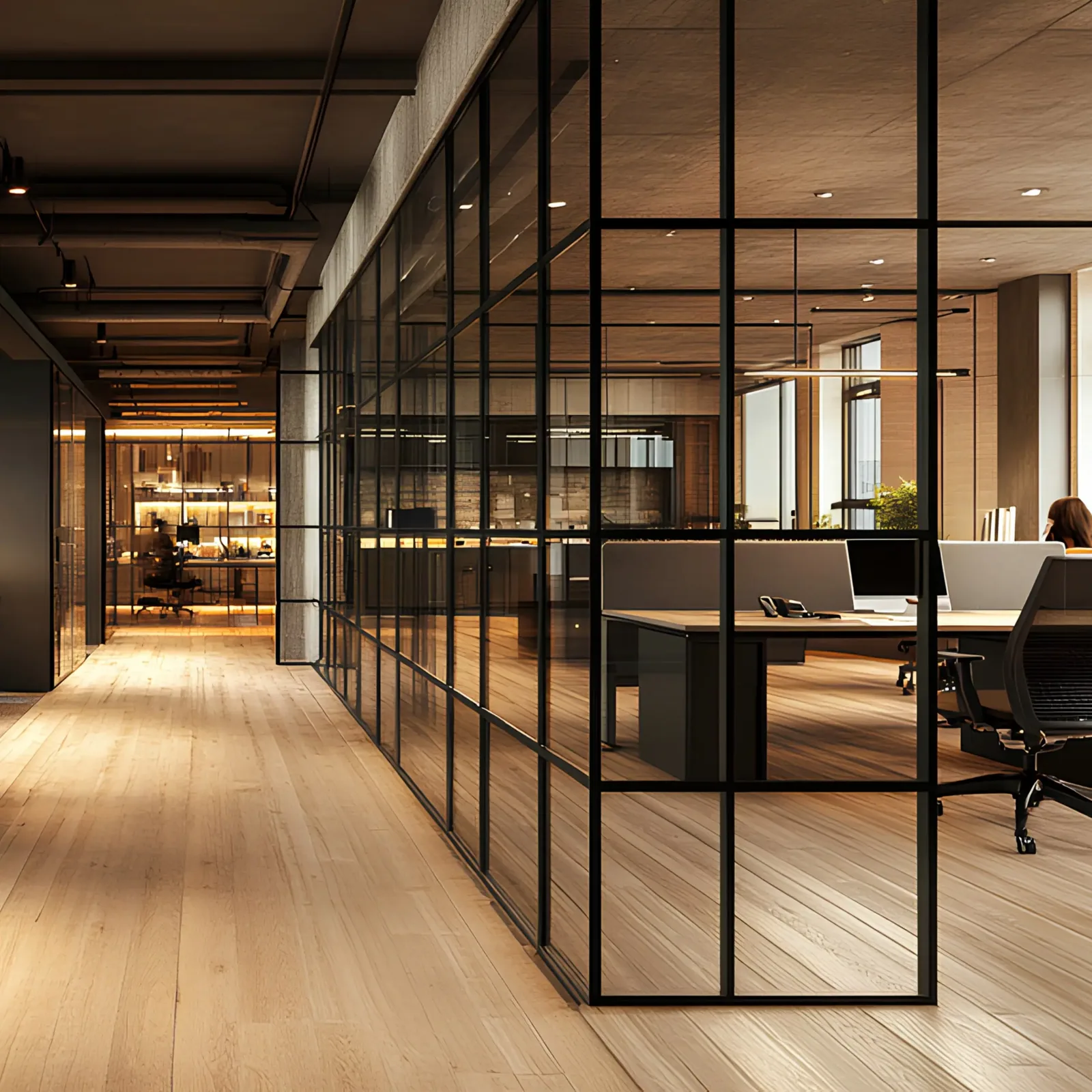 Sliding Mirror Door in Hallway