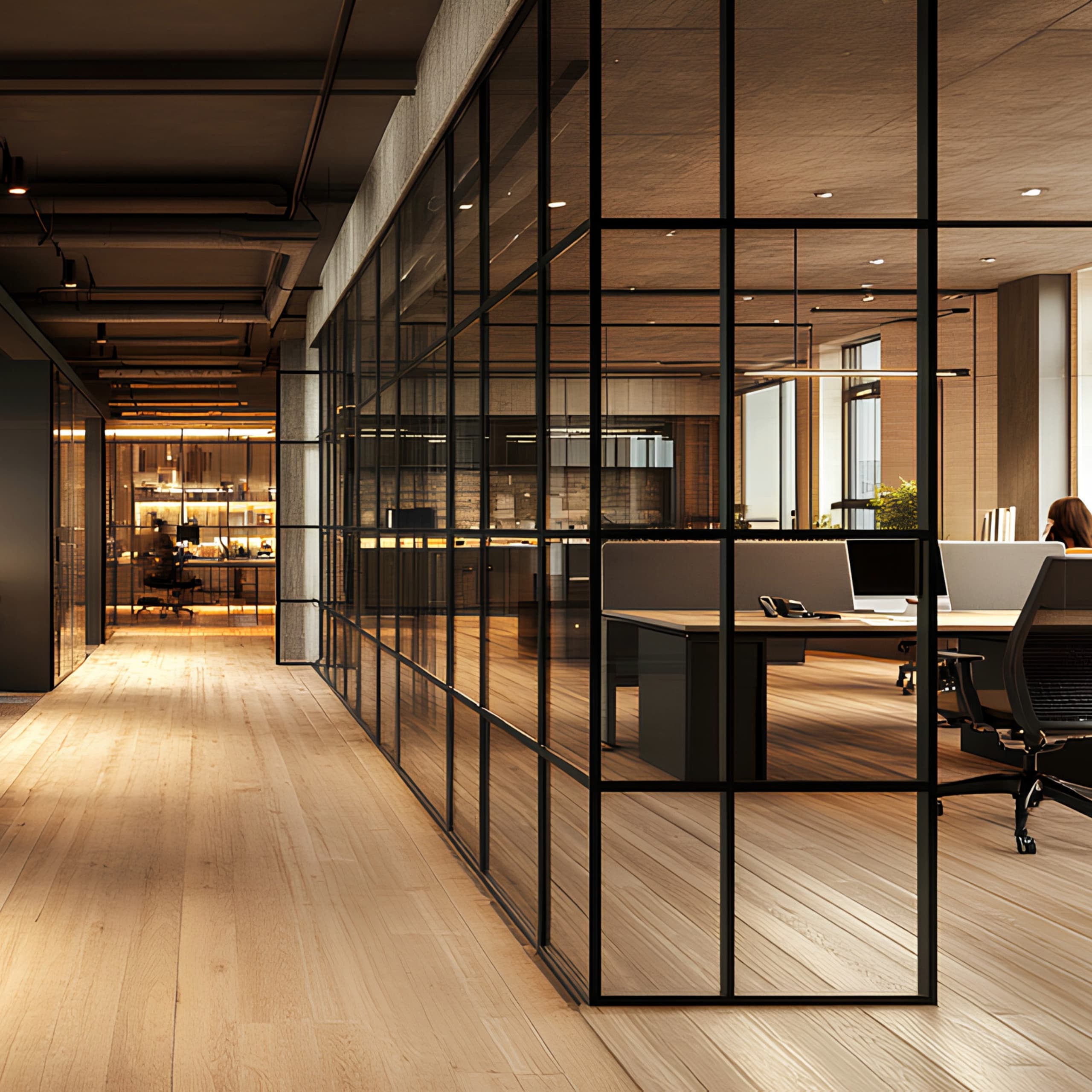 Sliding Mirror Door in Hallway
