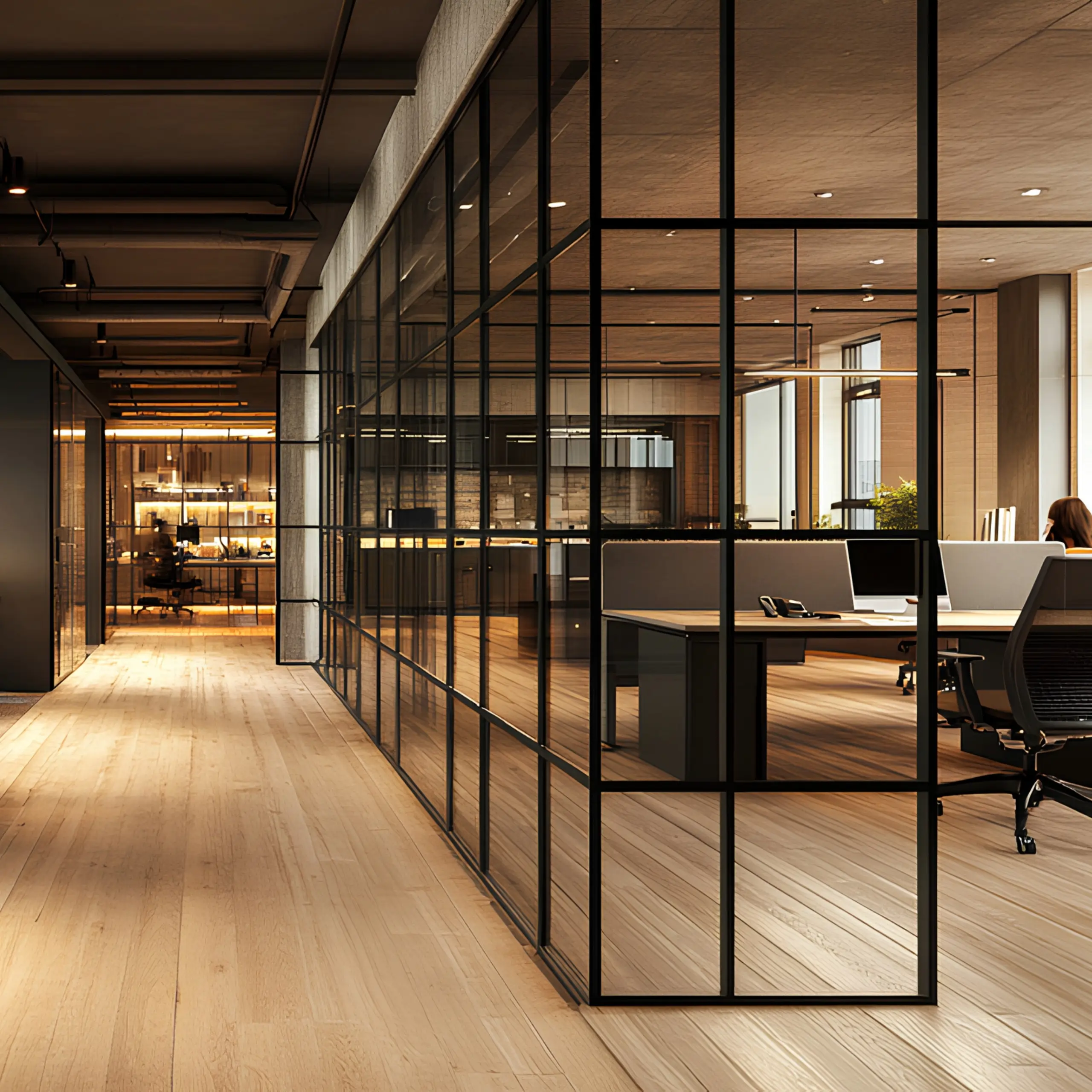 Sliding Mirror Door in Hallway